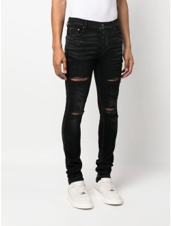 distressed skinny jeans