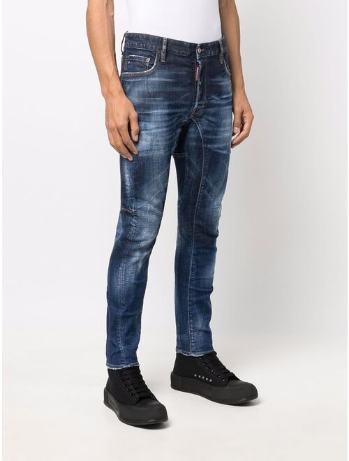 Dsquared2 slogan slim-cut jeans