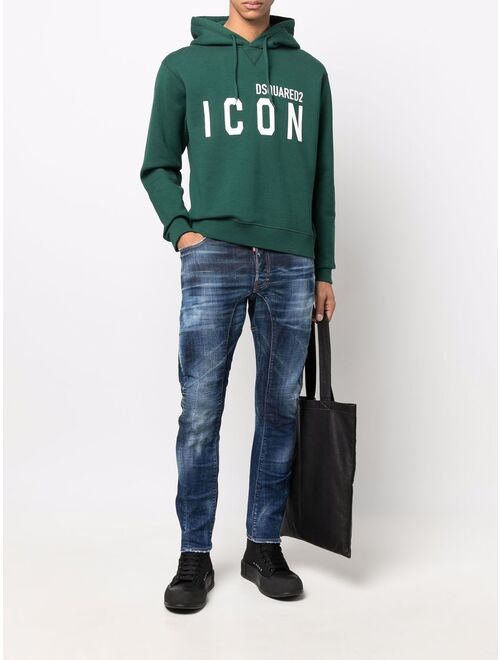 Dsquared2 slogan slim-cut jeans