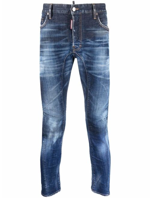 Dsquared2 slogan slim-cut jeans