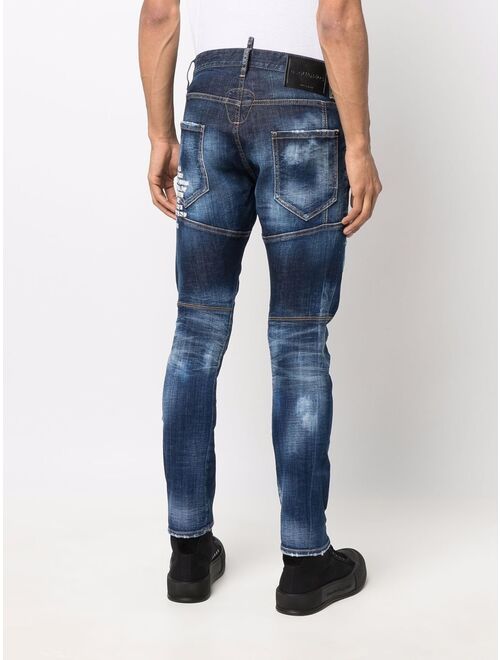 Dsquared2 slogan slim-cut jeans