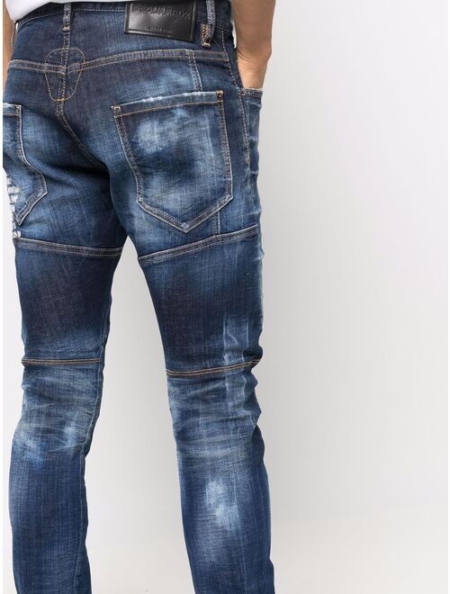 Dsquared2 slogan slim-cut jeans