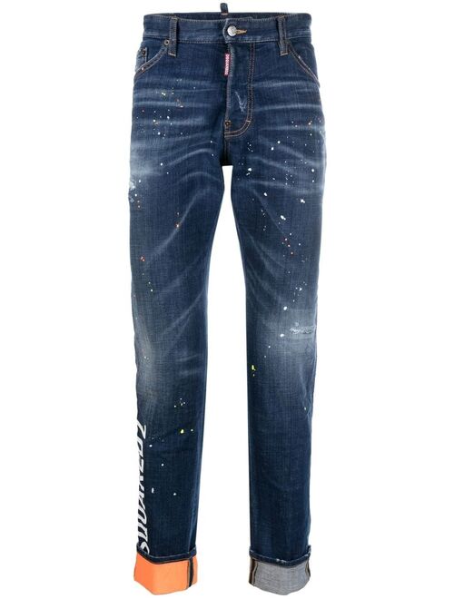 Dsquared2 logo-patch denim jeans