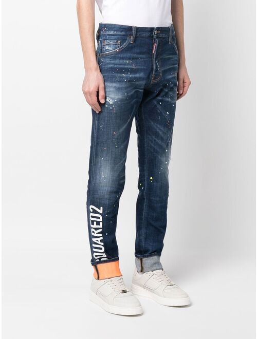 Dsquared2 logo-patch denim jeans