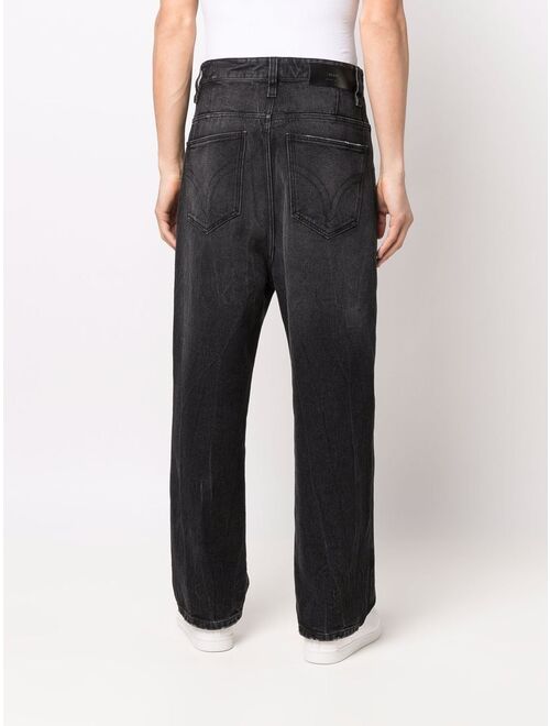 AMI Paris wide-leg cotton jeans