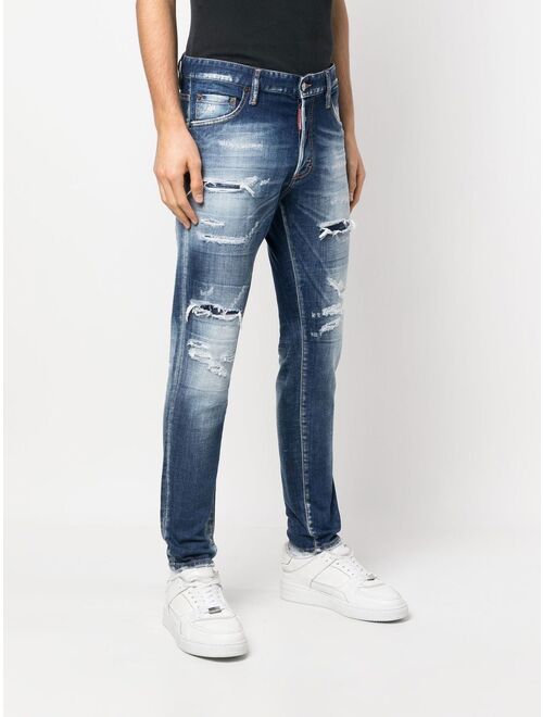 Dsquared2 distressed-effect tapered jeans