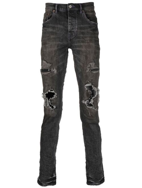 Purple Brand distressed slim-fit jeans