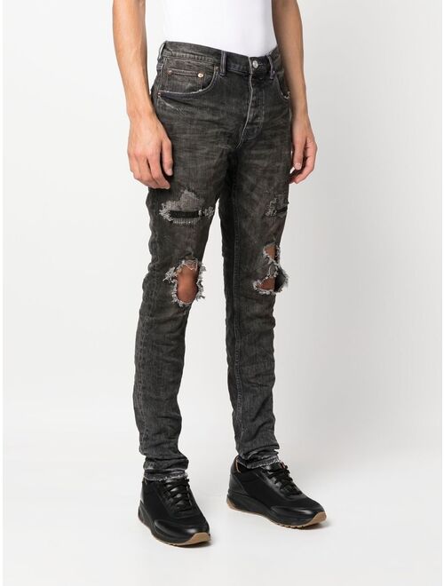 Purple Brand distressed slim-fit jeans