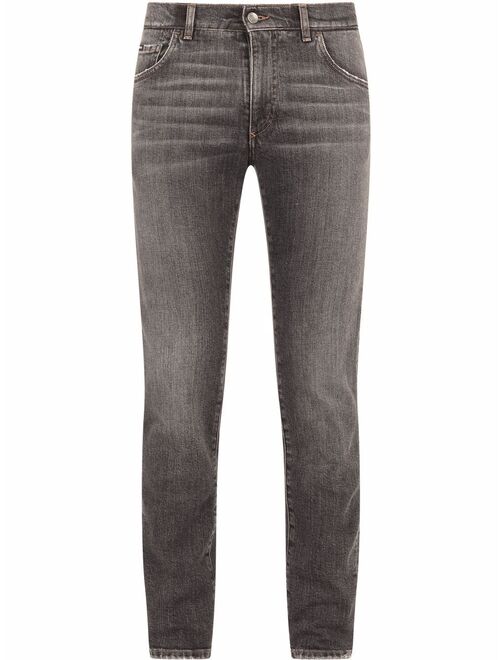 Dolce & Gabbana low-rise slim-cut jeans