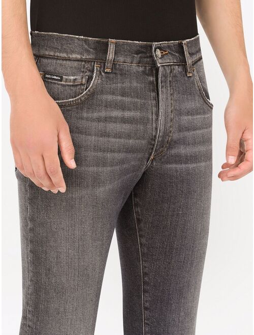 Dolce & Gabbana low-rise slim-cut jeans