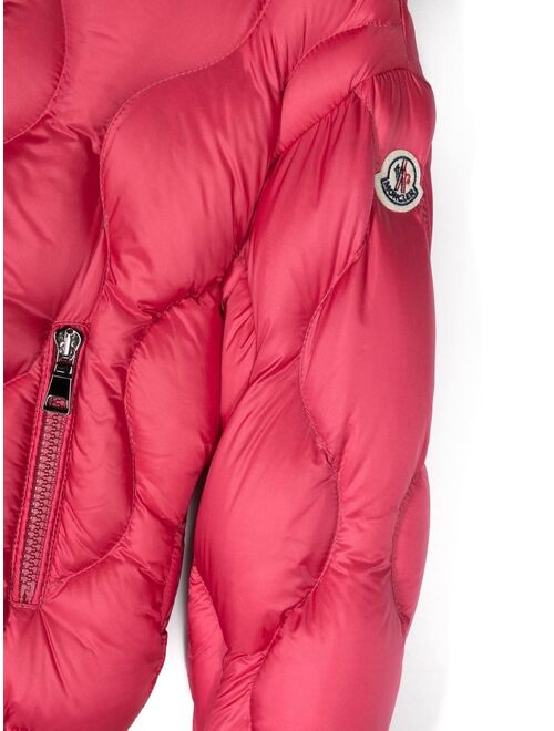 Moncler Enfant hooded padded jacket