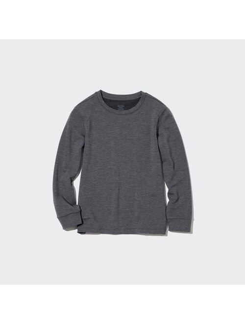 UNIQLO HEATTECH Cotton Crew Neck Long-Sleeve T-Shirt (Extra Warm)