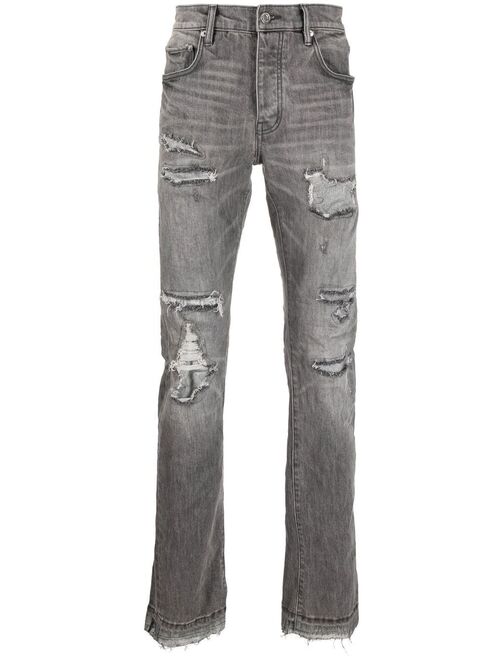 Purple Brand distressed straight-leg jeans