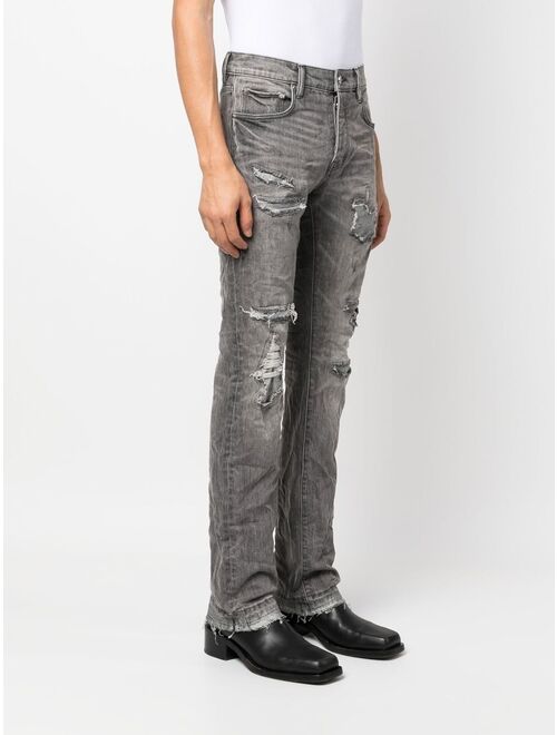 Purple Brand distressed straight-leg jeans