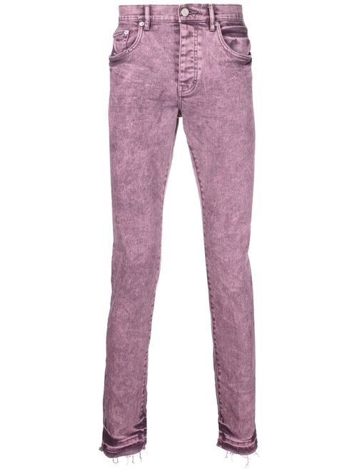 Purple Brand bleach-effect skinny jeans