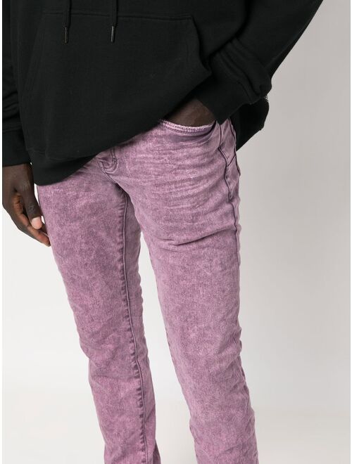 Purple Brand bleach-effect skinny jeans