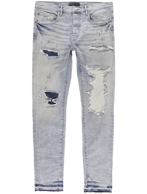 Purple Brand distressed slim-cut jeans