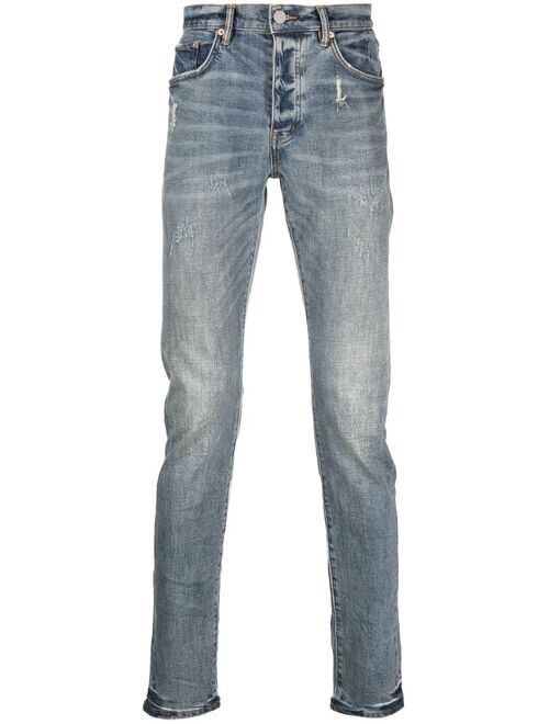 Purple Brand stonewashed slim-fit jeans