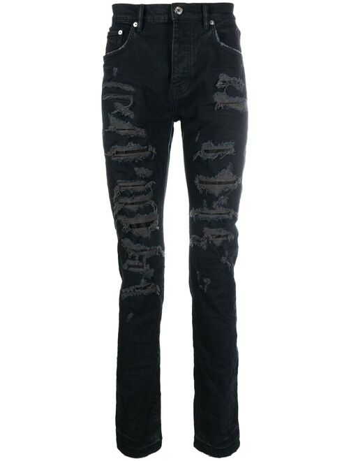 Purple Brand mid-rise skinny-cut jeans