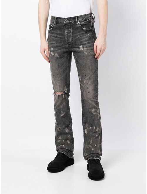 Purple Brand distressed straight-leg jeans