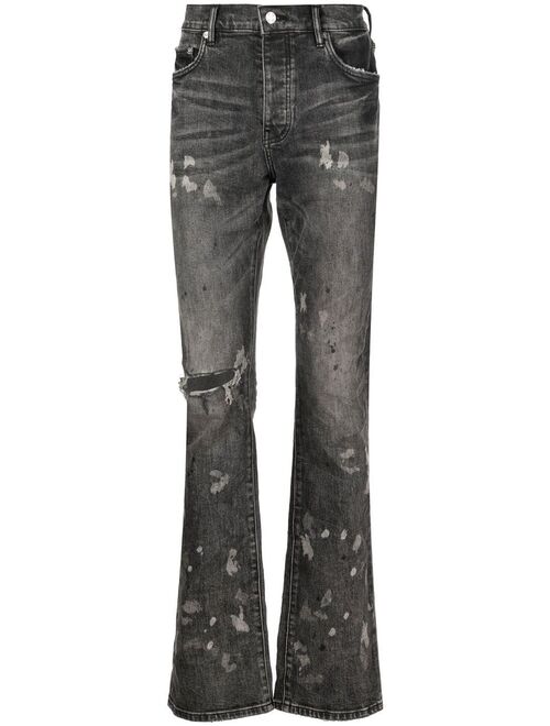 Purple Brand distressed straight-leg jeans