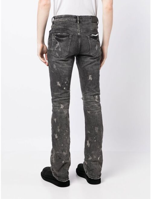 Purple Brand distressed straight-leg jeans