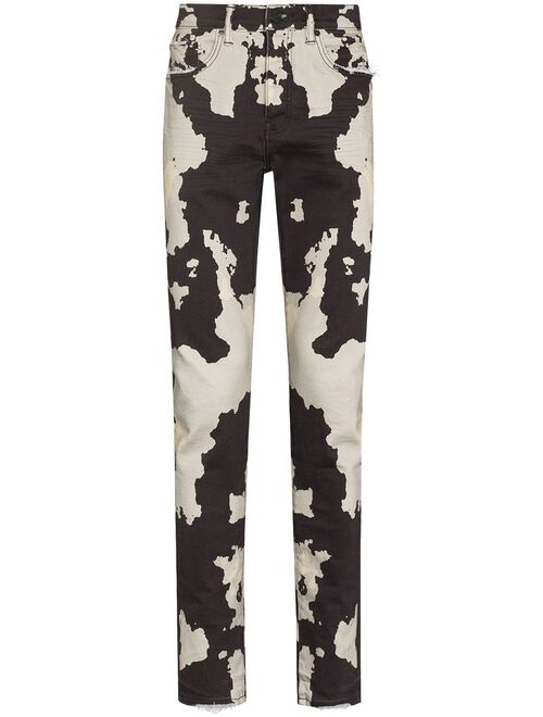 Purple Brand Rorschach printed skinny jeans