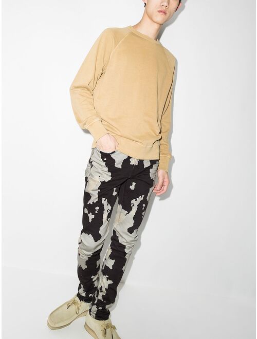 Purple Brand Rorschach printed skinny jeans