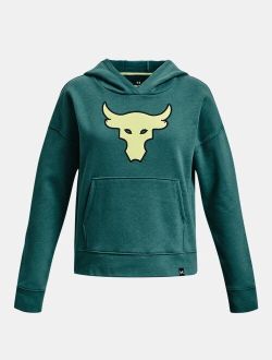 Girls' Project Rock Heavyweight Terry Brahma Bull Hoodie