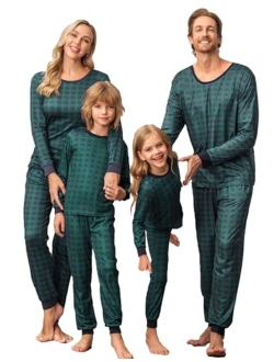 Pajama Set Couples Matching Pjs Plaid Sleepwear Long Sleeve Tops & Pants Loungewear