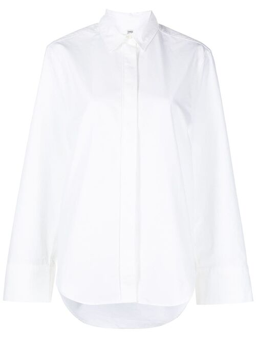 TOTEME oversized-cut poplin shirt