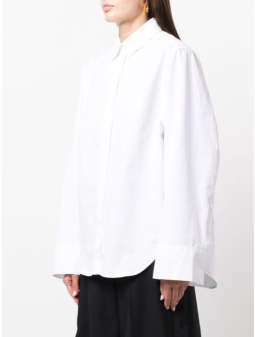 TOTEME oversized-cut poplin shirt