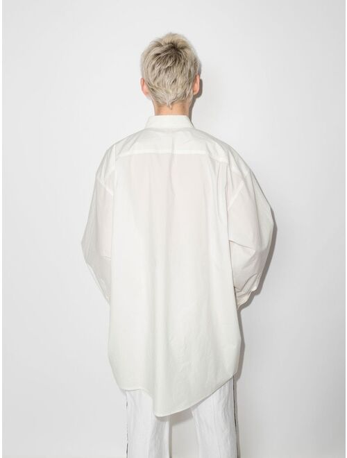 TOTEME drop-shoulder cotton shirt