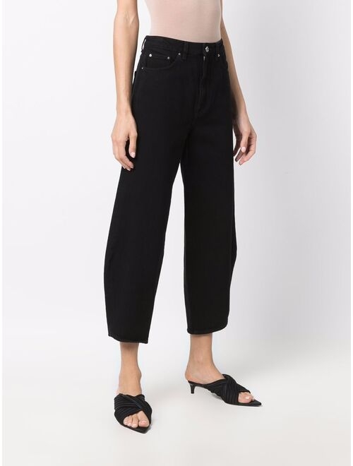 TOTEME cropped balloon-leg jeans