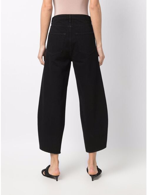 TOTEME cropped balloon-leg jeans