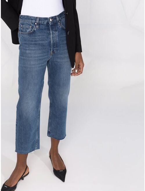 TOTEME cropped straight-leg jeans