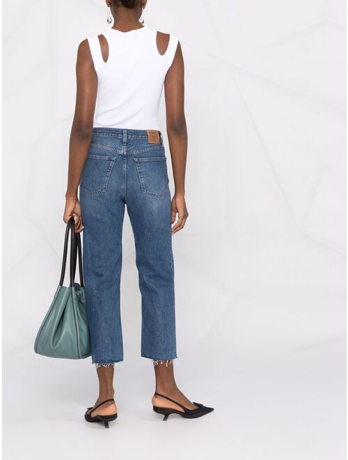 TOTEME cropped straight-leg jeans