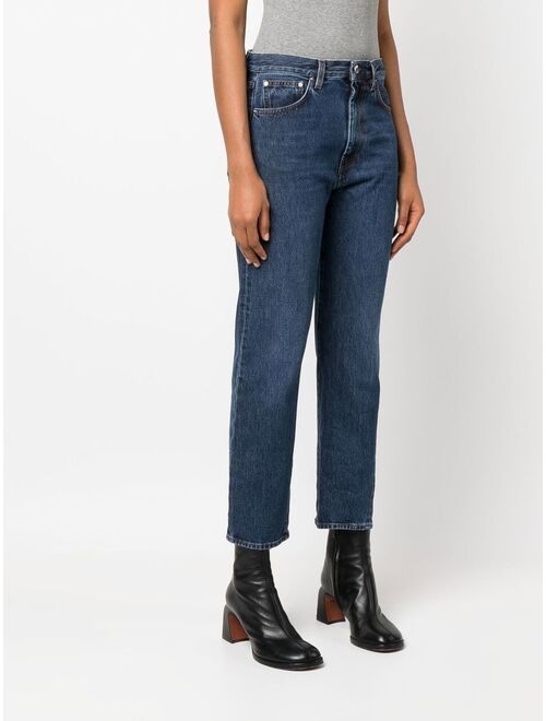 TOTEME straight-leg cropped jeans