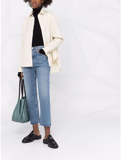 TOTEME cropped straight-leg jeans