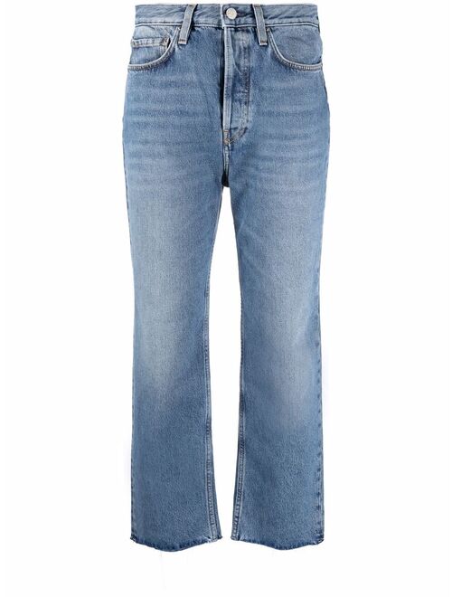 TOTEME cropped straight-leg jeans