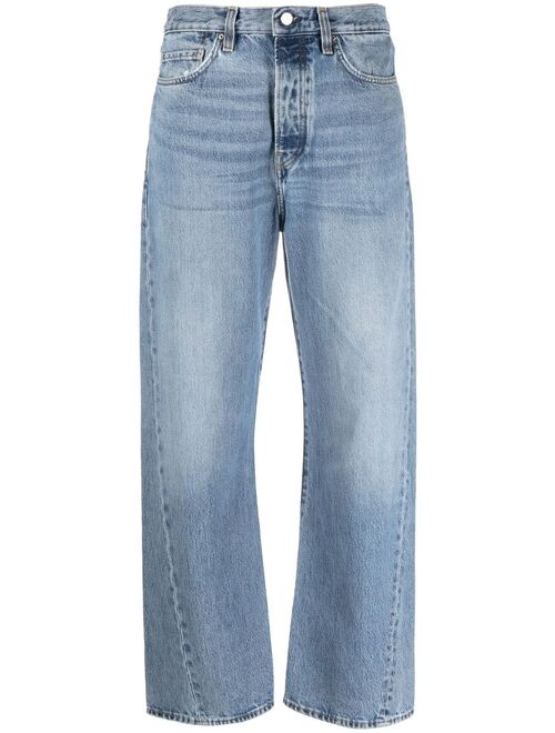 TOTEME high-waist straight-leg jeans