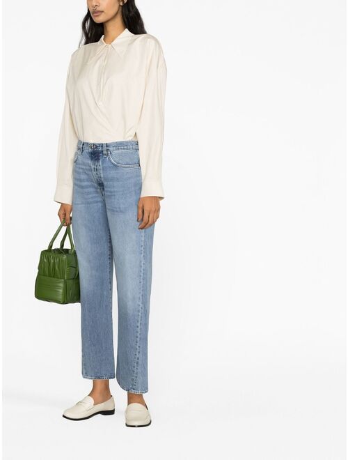 TOTEME high-waist straight-leg jeans