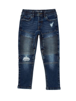 Big Boys Skinny Fit Moto Jeans