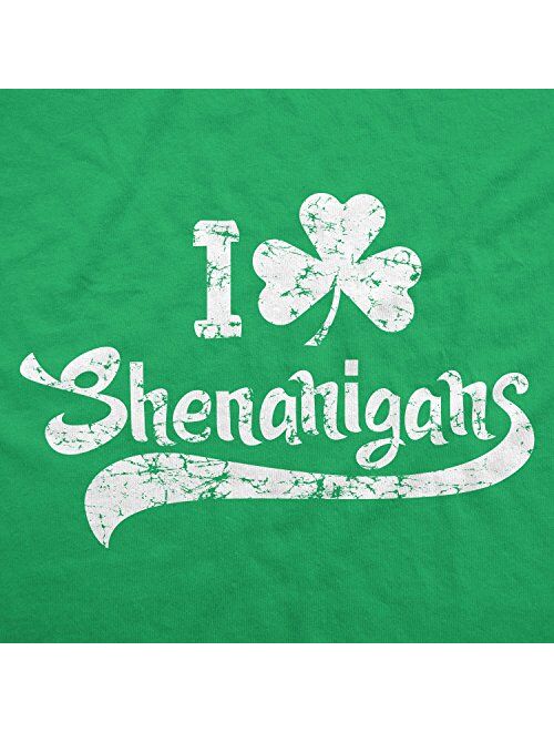 Crazy Dog T-Shirts I Clover Shenanigans Hoodie Funny Irish Clover SweatShirt Novelty Shirt