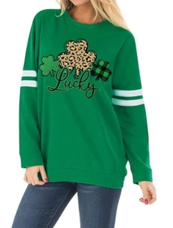 Spadehill St Patrick's Day Women Long Sleeve Green Sweatshirt