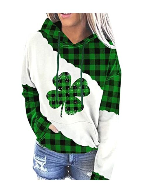 For G and PL Women's St. Patrick's Day Long Sleeve Hoodie with Pocket