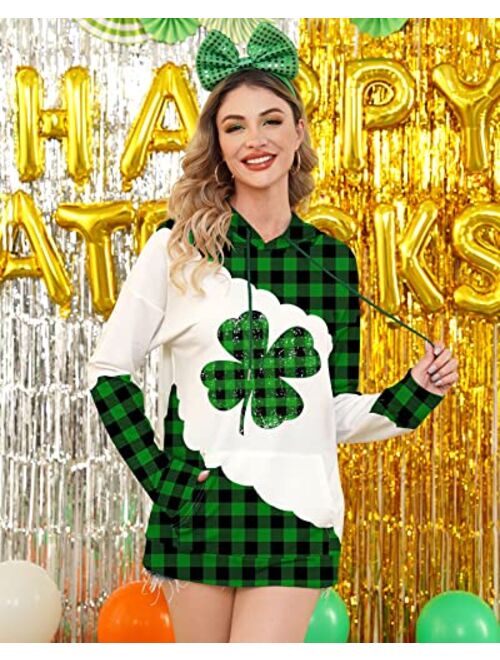 For G and PL Women's St. Patrick's Day Long Sleeve Hoodie with Pocket