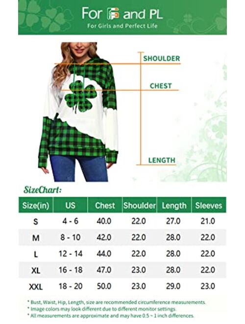 For G and PL Women's St. Patrick's Day Long Sleeve Hoodie with Pocket