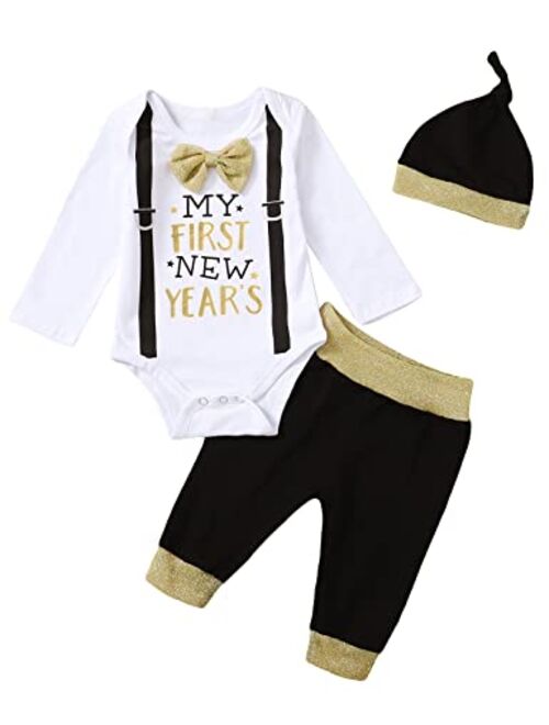 Detigee Baby Boy My 1st St. Patrick's Day Pant Clothing Set Newborn Shamrock Outfit