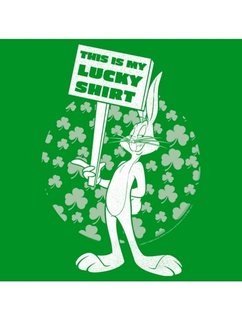 WARNER BROS. Boy's Looney Tunes St. Patrick's Day Bugs Bunny This is My Lucky Shirt Child T-Shirt